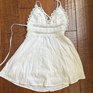Windsor White Lace Trim Dress